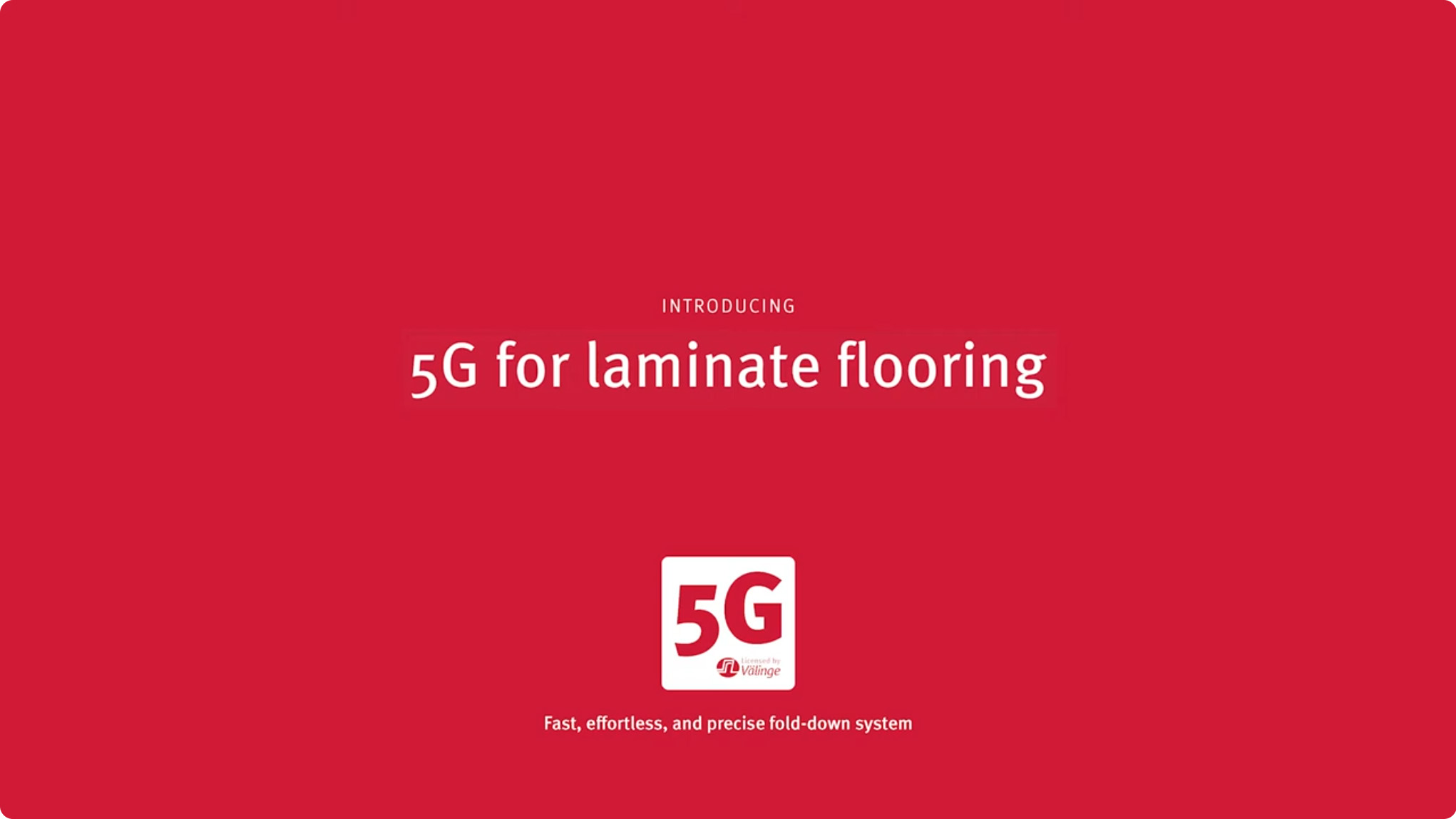 Välinge 5G Laminate Flooring Installation Video Preview